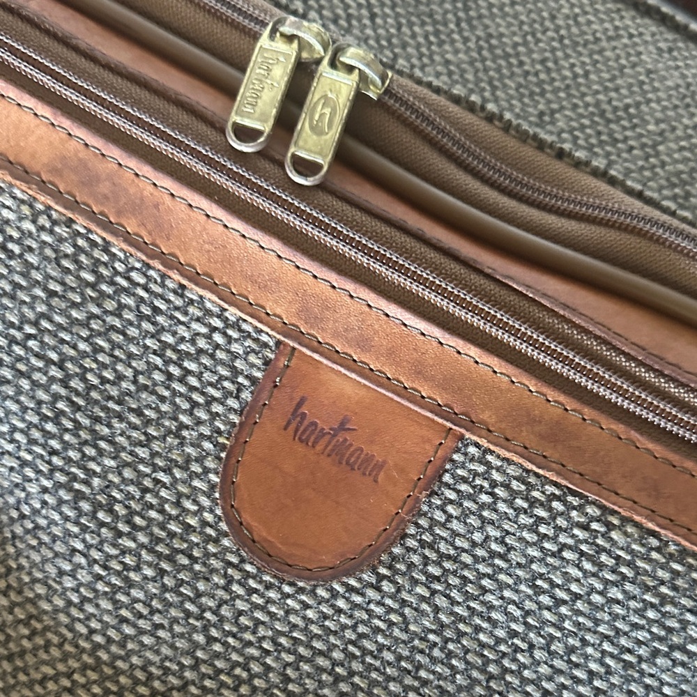 Vintage Hartmann Rolling Garment Bag with Leather Trim - Picture 2 of 6